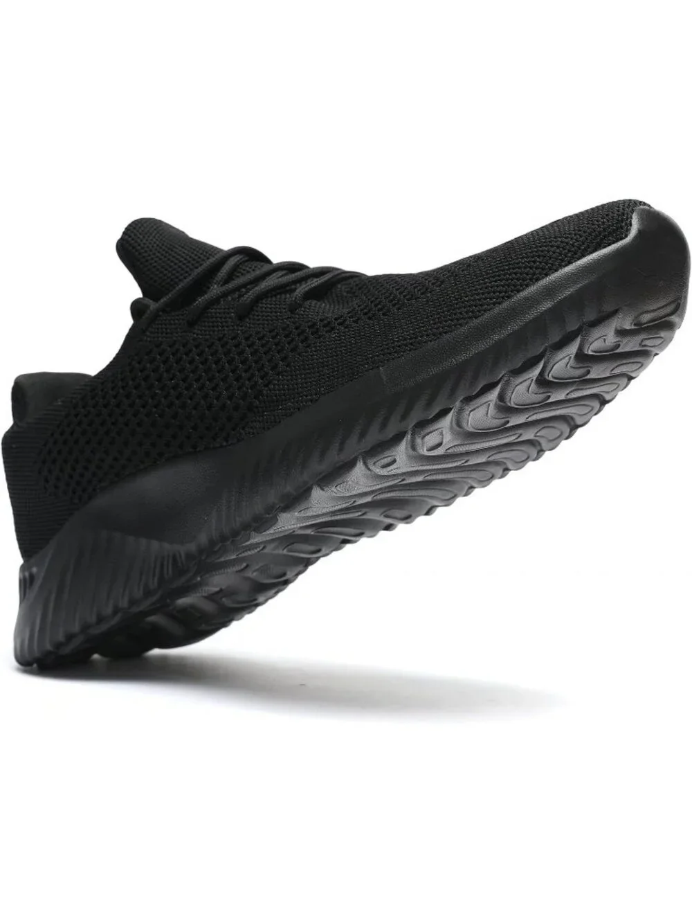 🆕Men's Black Slip on Walking Shoes Ultra Light Breathable Running Shoes